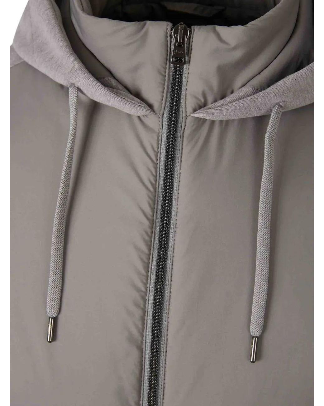 Herno Gray Casual Functional Jacket for men