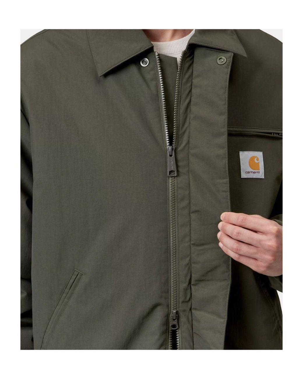Carhartt Green Stanwood Plain Weave Jacket for men