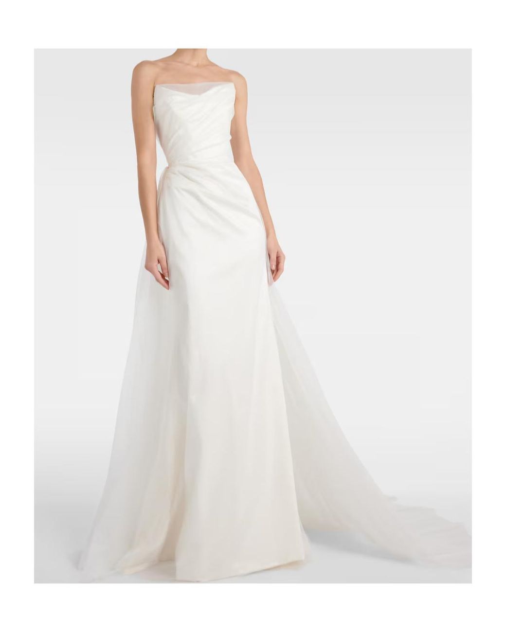 Vivienne Westwood White Bridal Rhea Satin And Tulle Gown