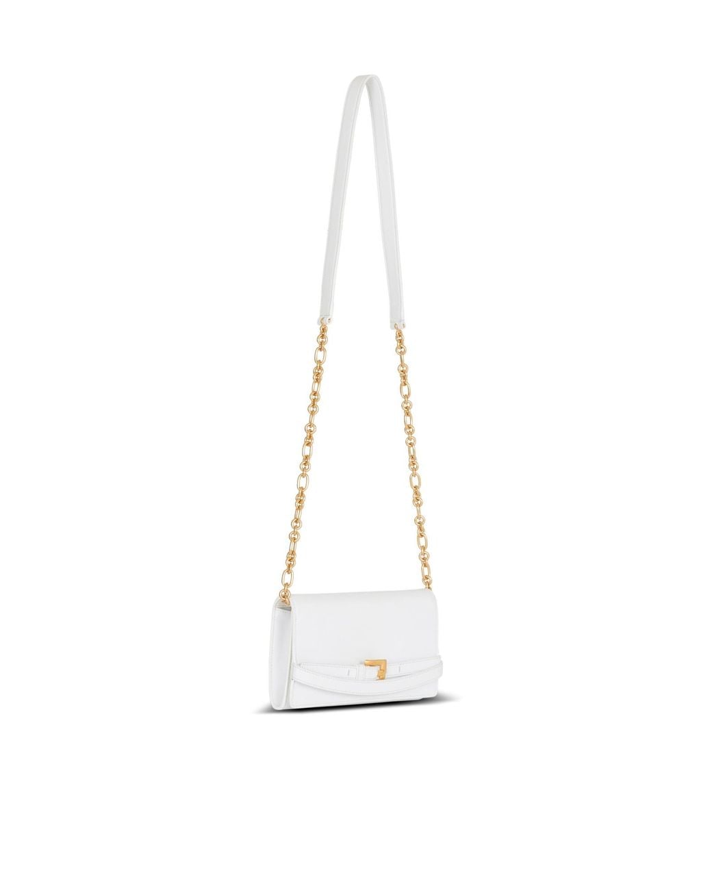 Balmain White Shuffle Chain Linked Wallet