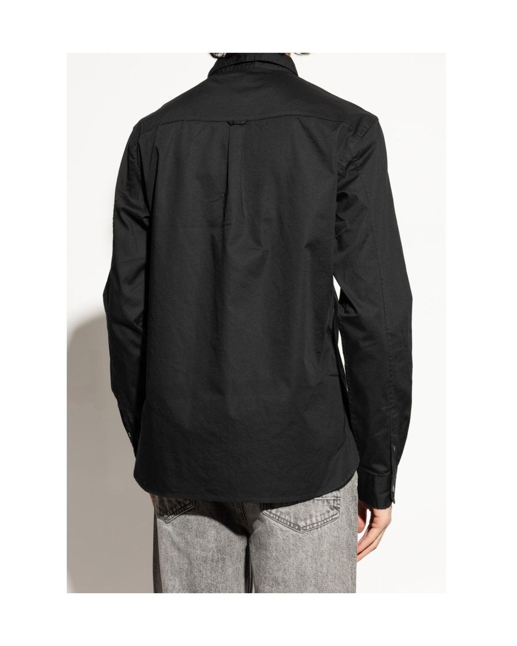 AllSaints Black Shirt Hawthor for men