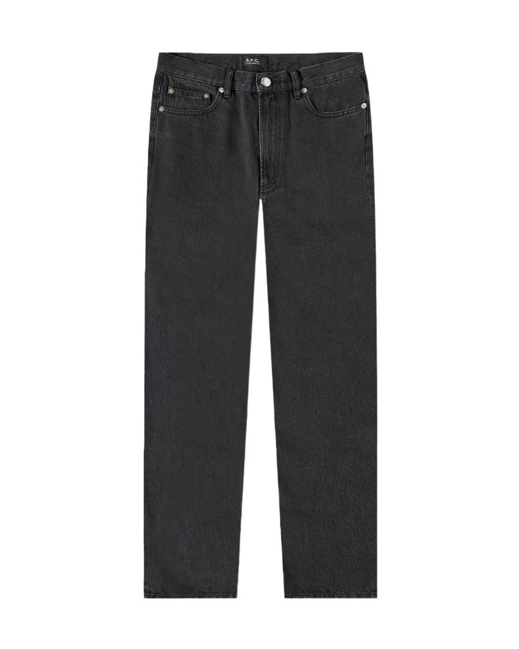 A.P.C. Black Classic Straight-Leg Jeans for men