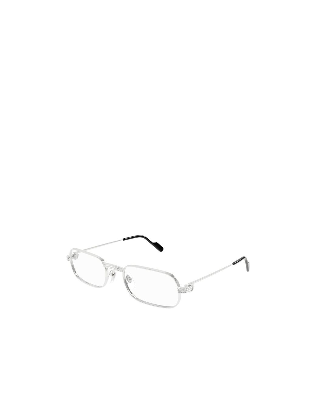 Cartier White Rectangular Frame Glasses for men