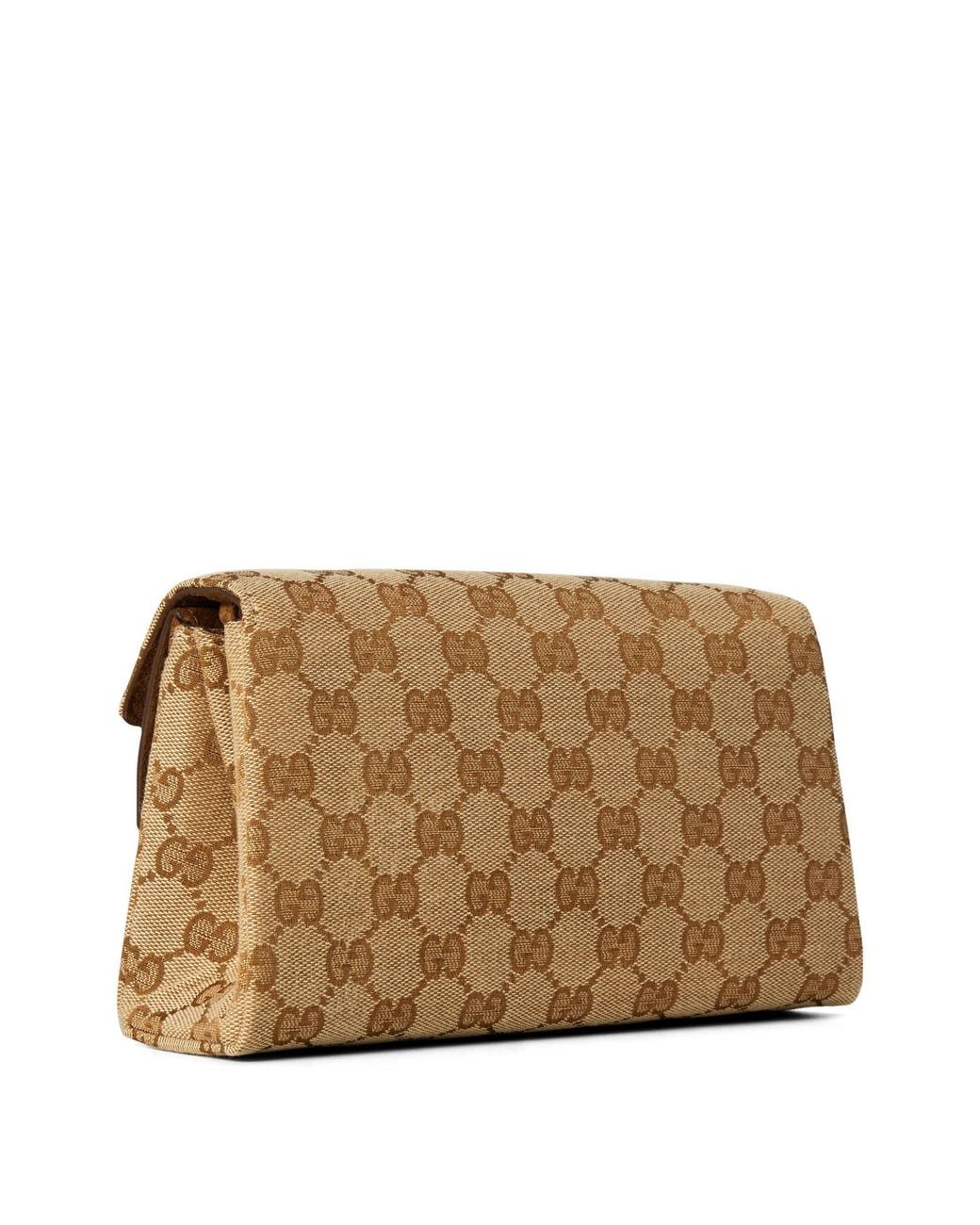 Gucci Natural Monogram Mixedmaterial Crossbody Bag