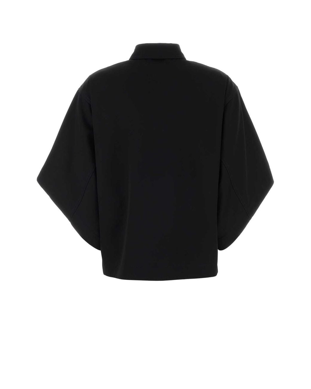 Bottega Veneta Black Raglan Sleeved Shirt