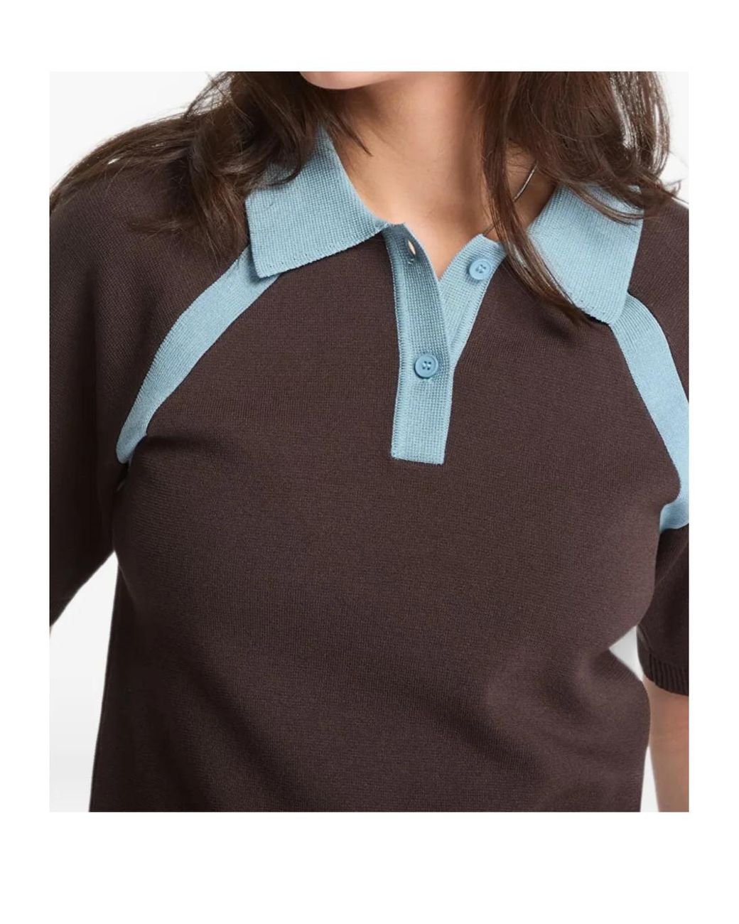 Samsøe & Samsøe Black Samsøe Samsøe Sasimona Contrast Polo Top
