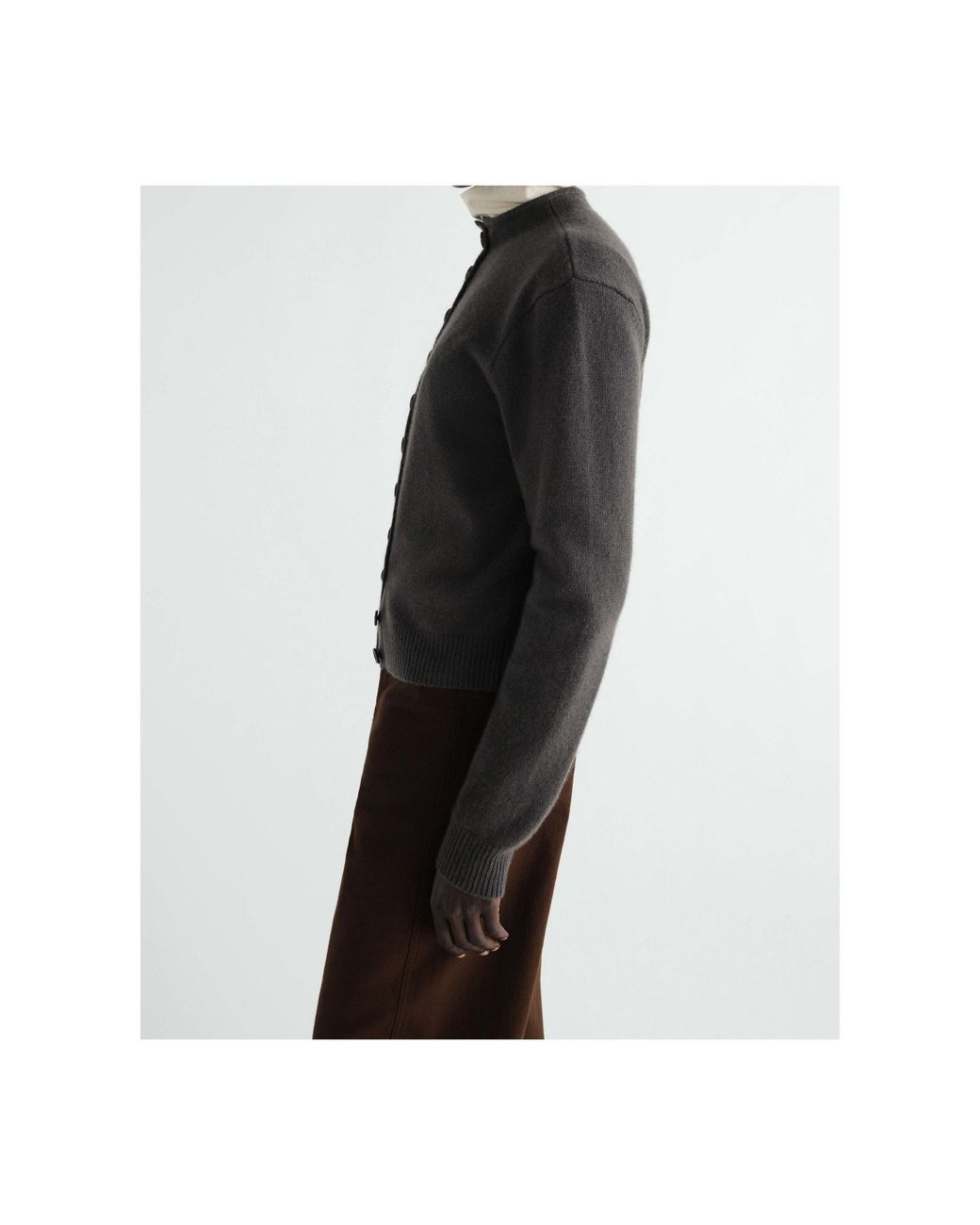 Lemaire Gray Reversible Buttoned Sweater