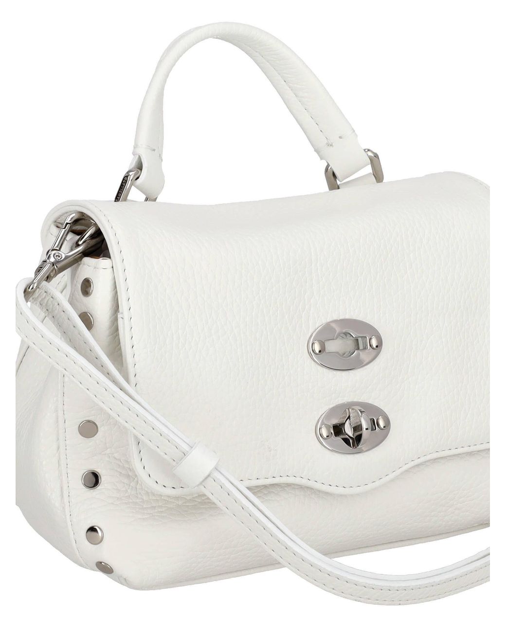 Zanellato White Logo Shoulder Bag Shoulder Bag