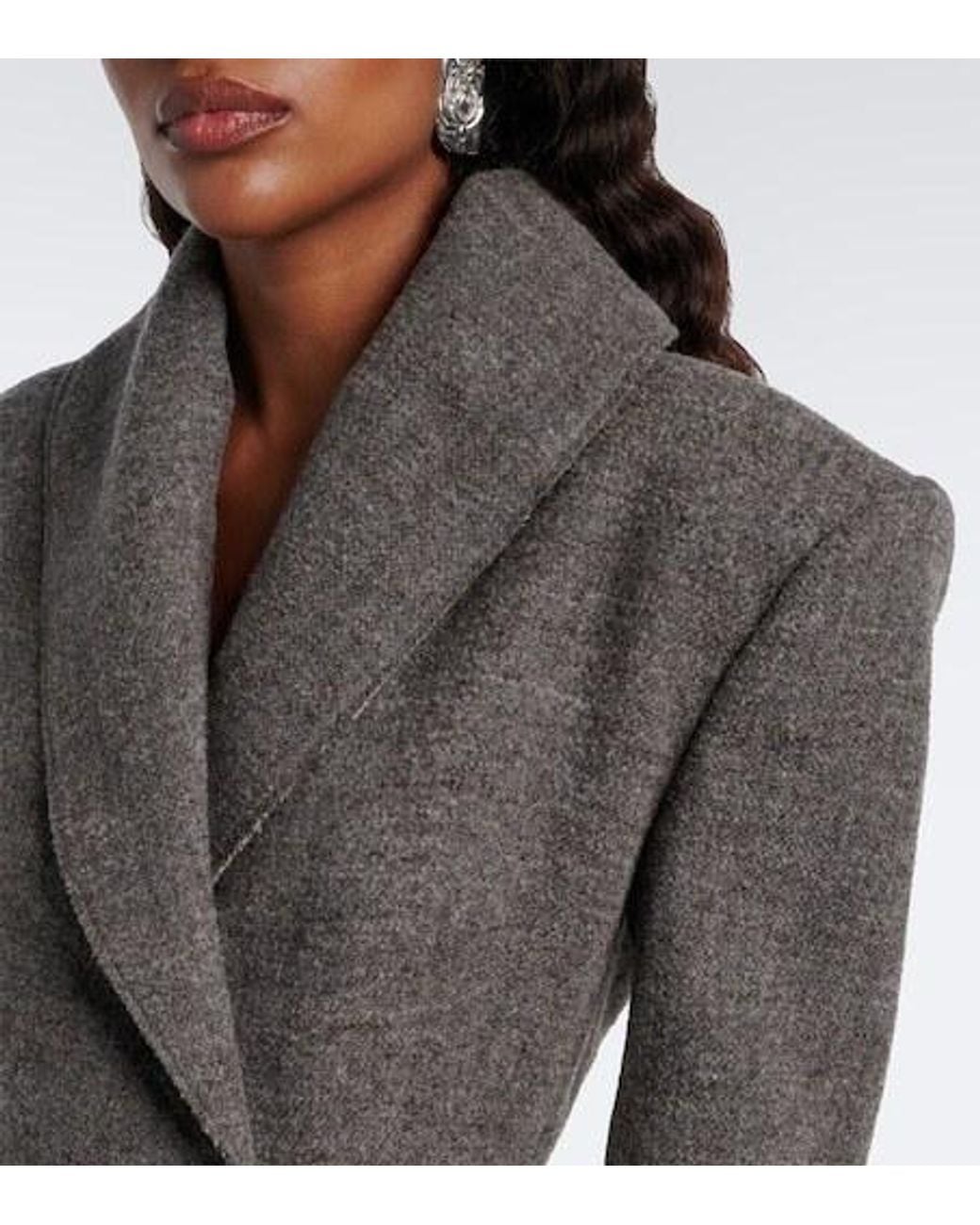 Magda Butrym Black Wool And Cashmere-Blend Blazer