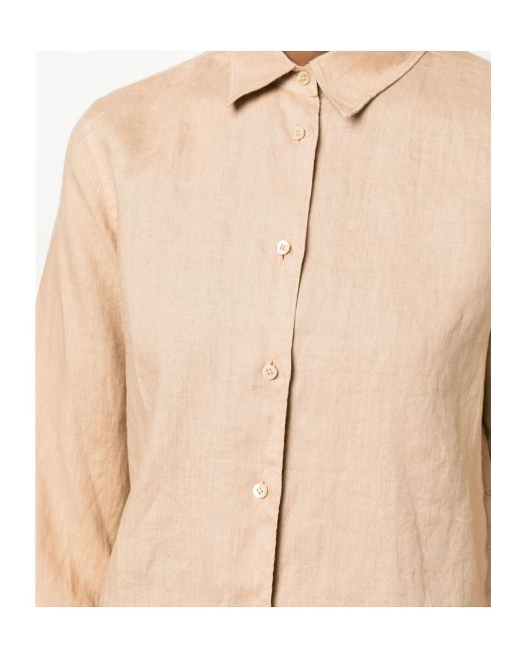 Aspesi Natural Button-Down Long-Sleeved Shirt