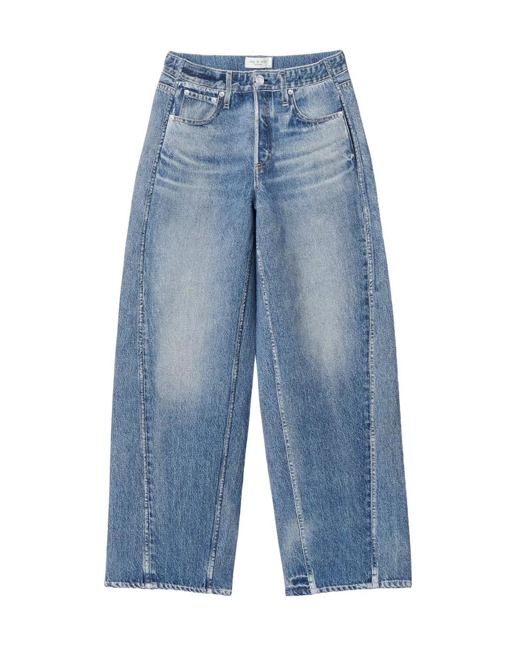 Rag & Bone Blue Miramar Twisted Seam Pants
