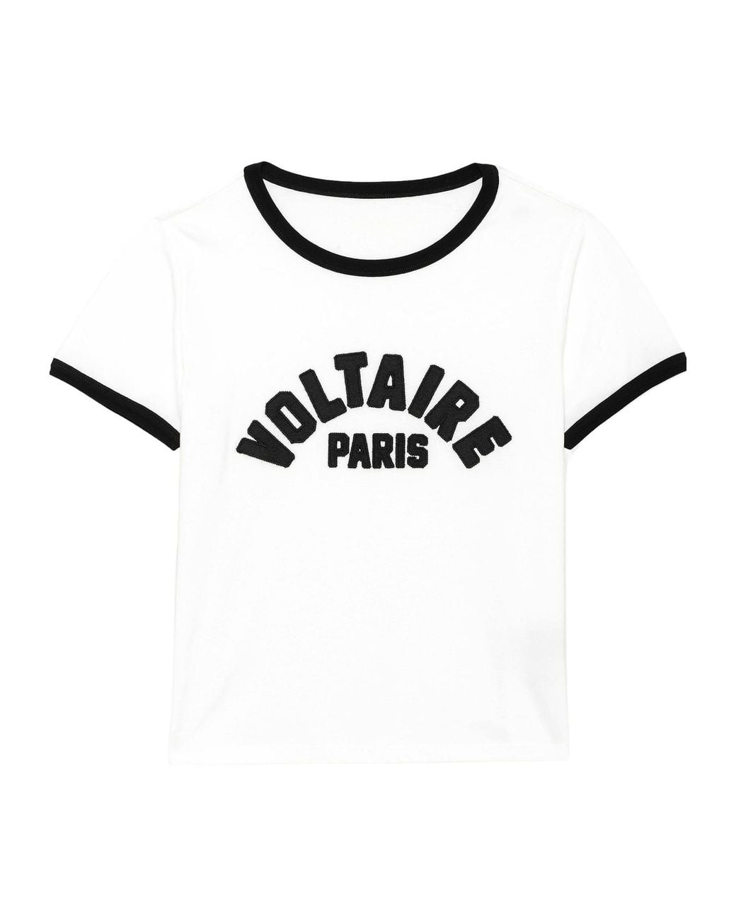 Zadig & Voltaire White Contrast Logo T-Shirt for men