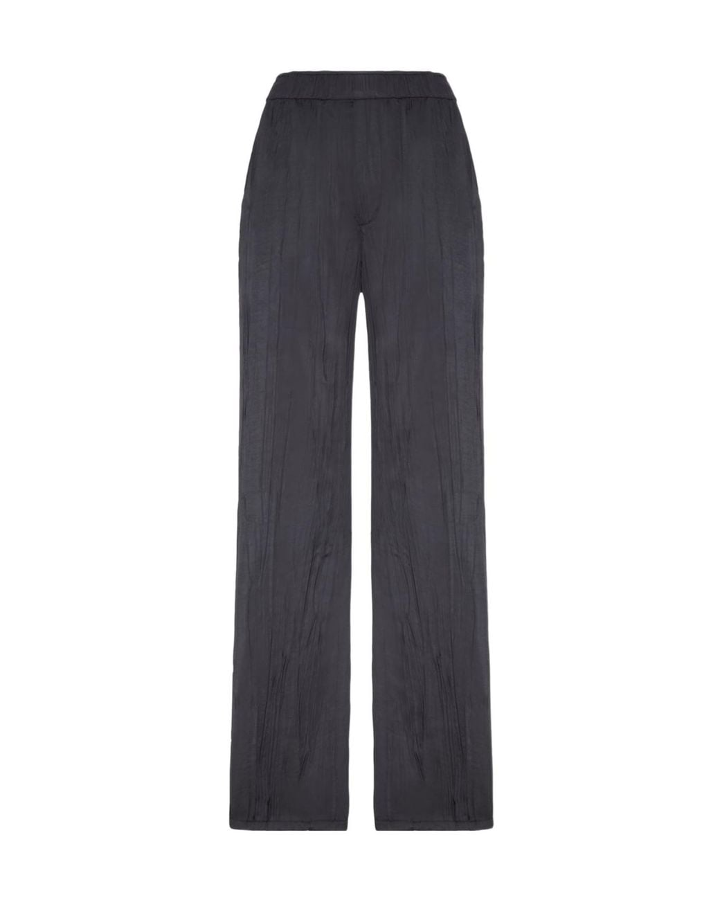 Courreges Blue Crinkled Trousers