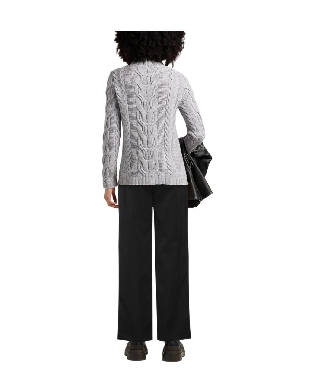 Isabel Marant Black Plain Colour Wide-Leg Trousers