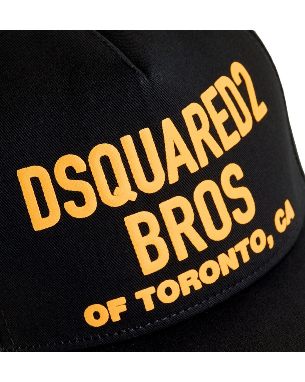DSquared² Black Logo Hat for men