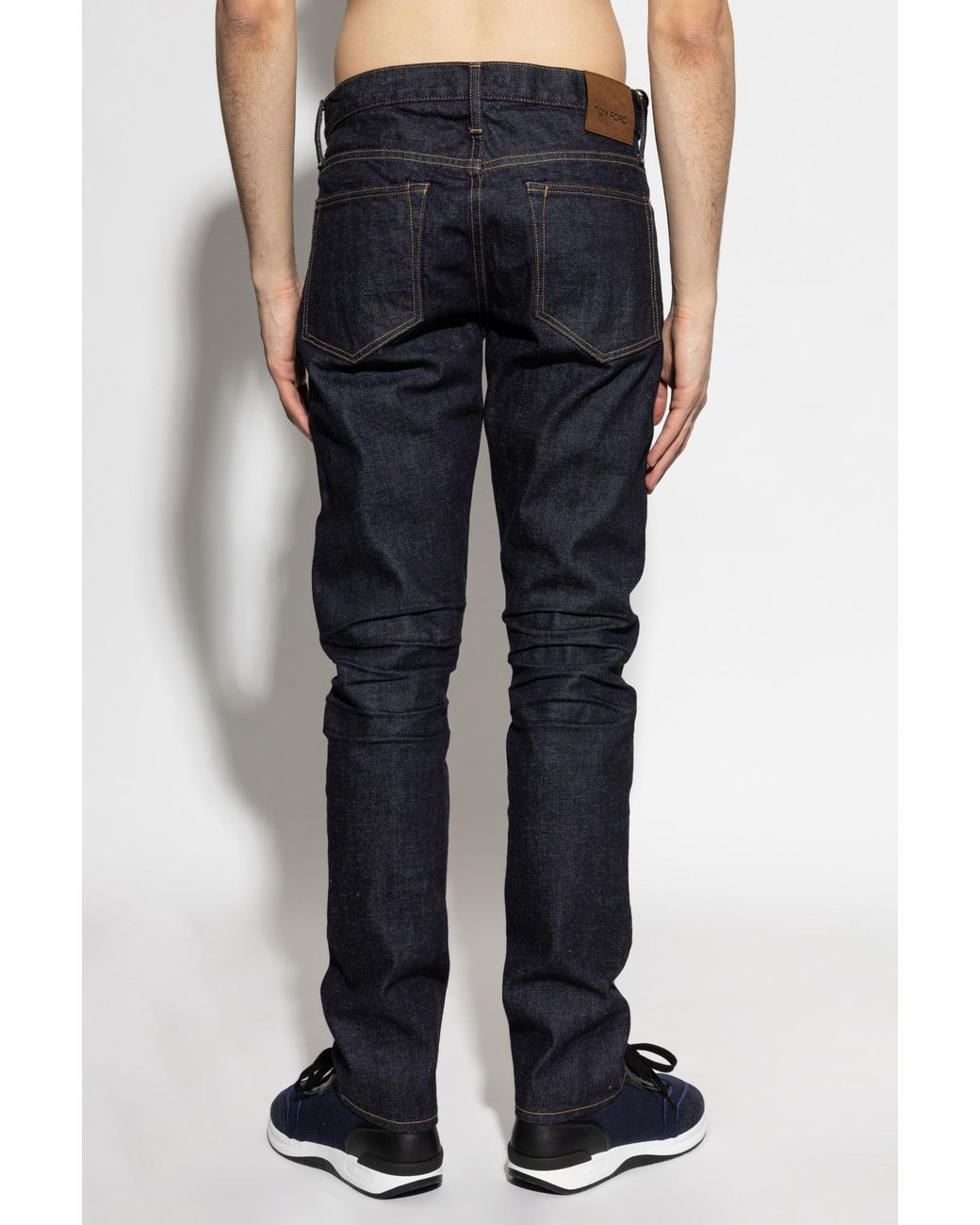 Tom Ford Blue Five-Pockets Jeans for men
