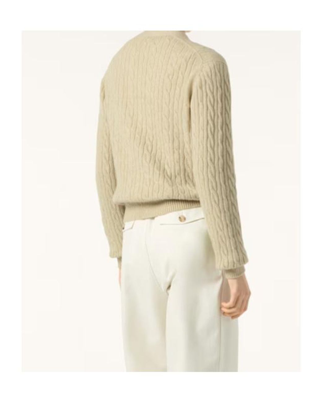 Loro Piana Natural Treccia Cardigan