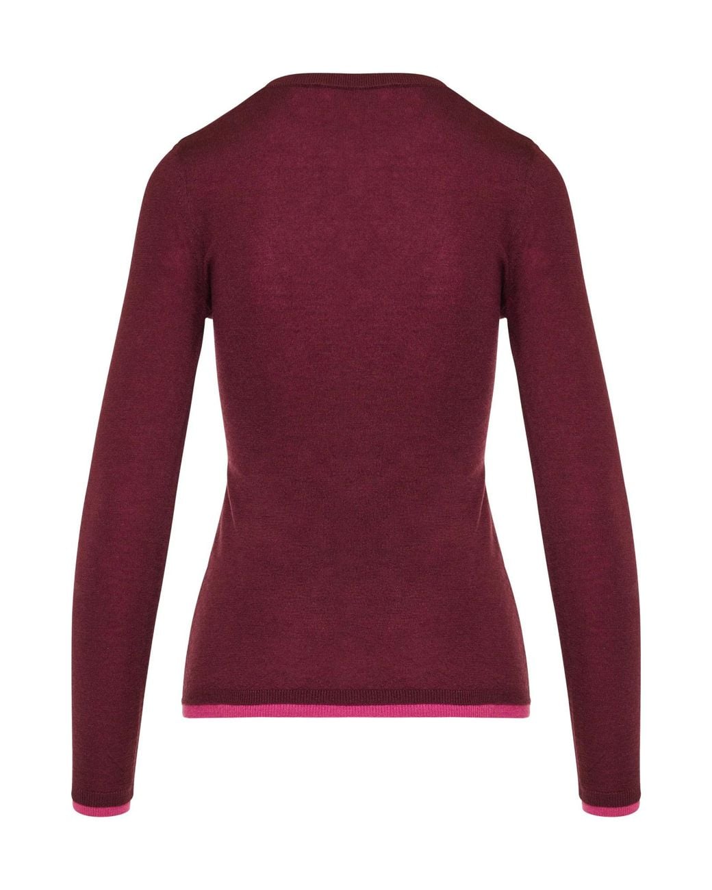 Gabriela Hearst Purple Crewneck Long-Sleeved Top