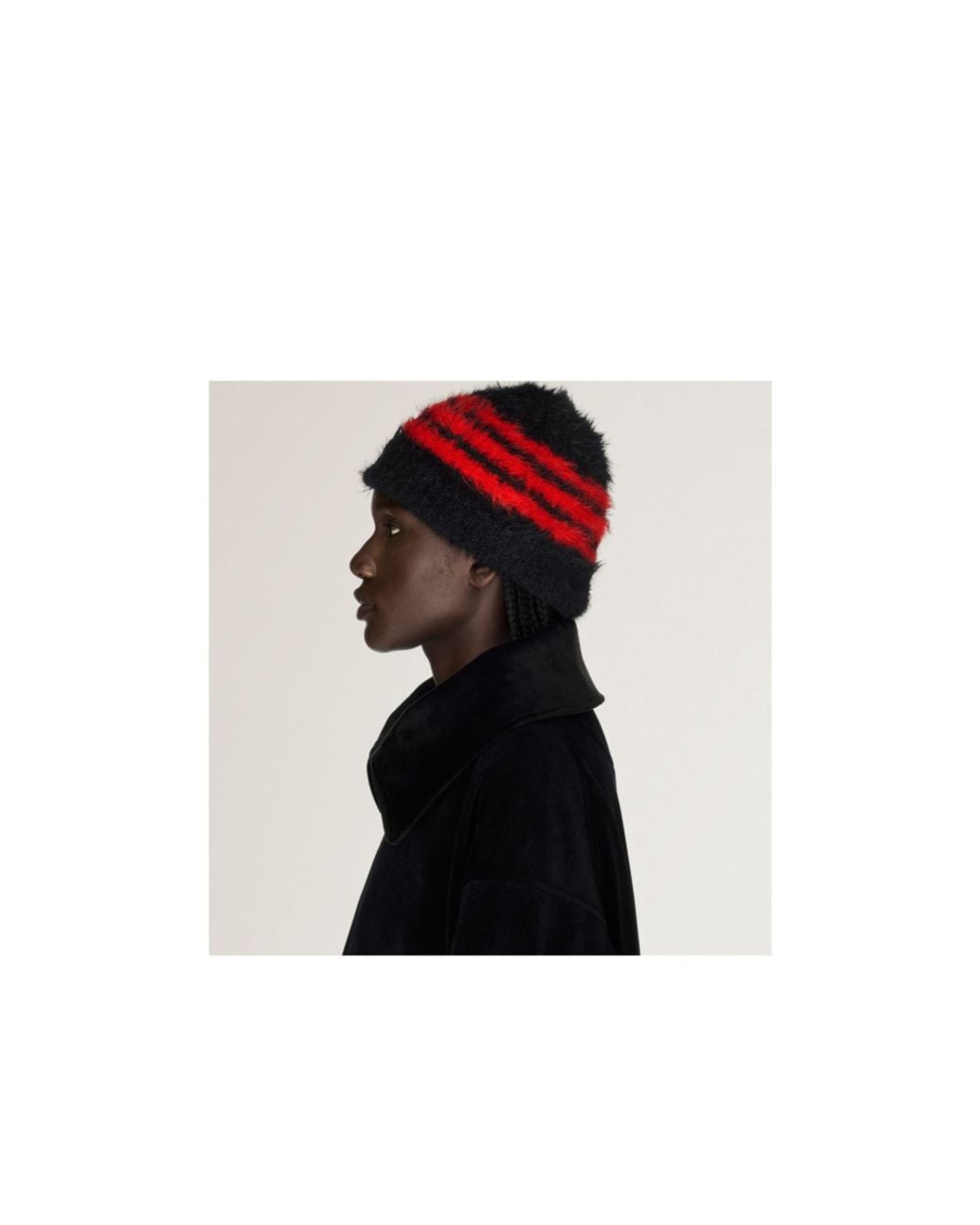 Y-3 Red Stripes Beanie for men