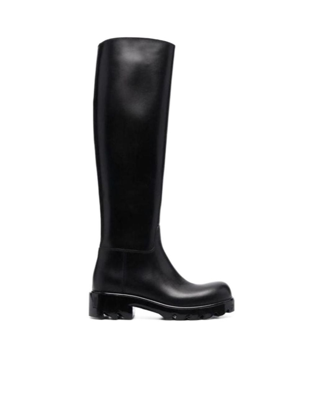 Bottega Veneta Black Strut Knee-High Boots