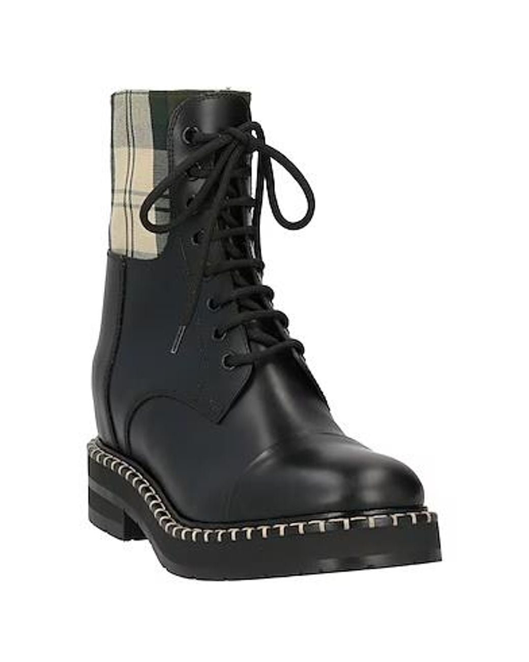Chloé Black Lace-Up Ankle Boots