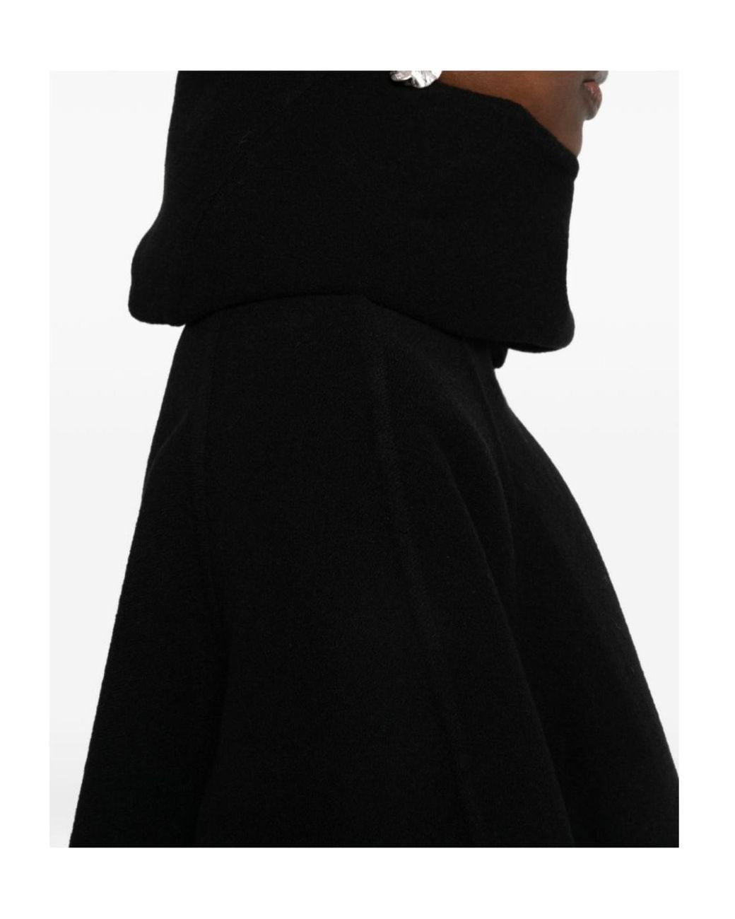 Alaïa Black Wool Scarf And Coat