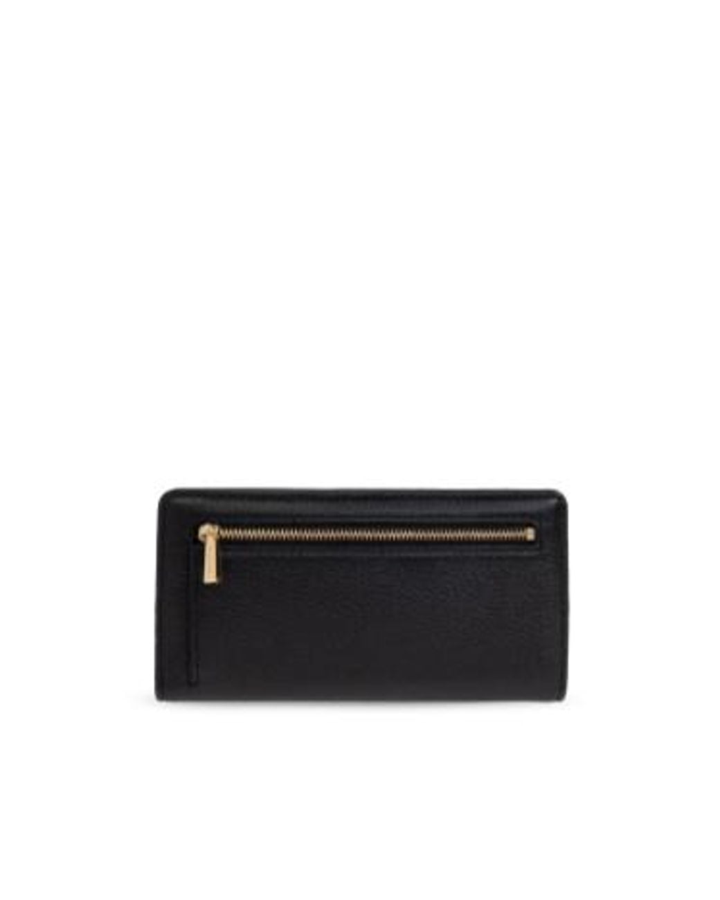MICHAEL Michael Kors Black Bryant Large Pebbled Snap-Front Wallet