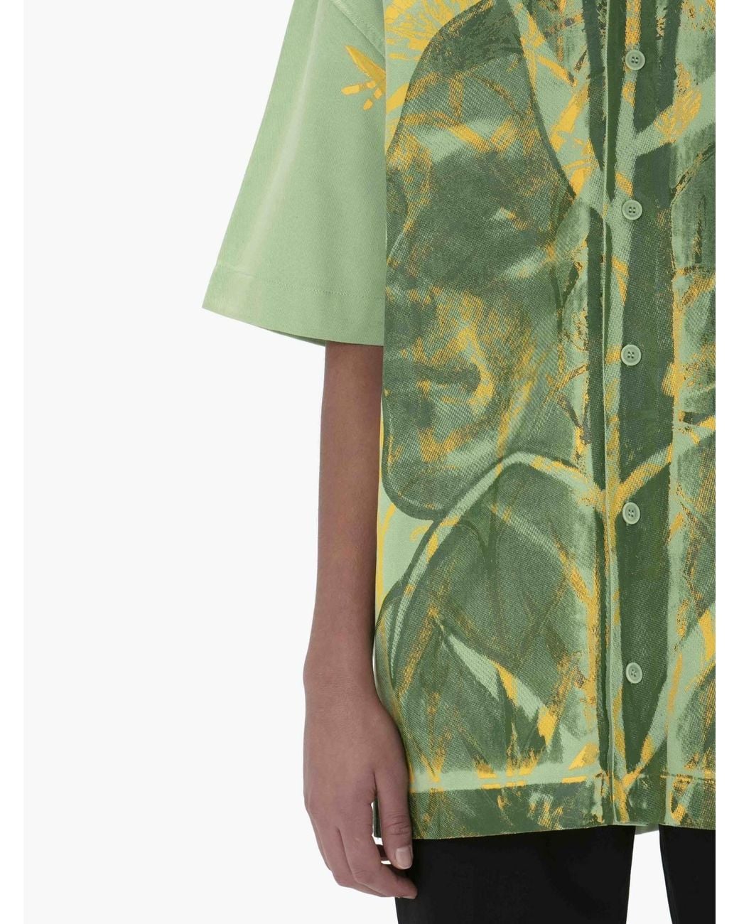 J.W. Anderson Green Jw Anderson Pol Anglada Print Short-Sleeved Shirt for men