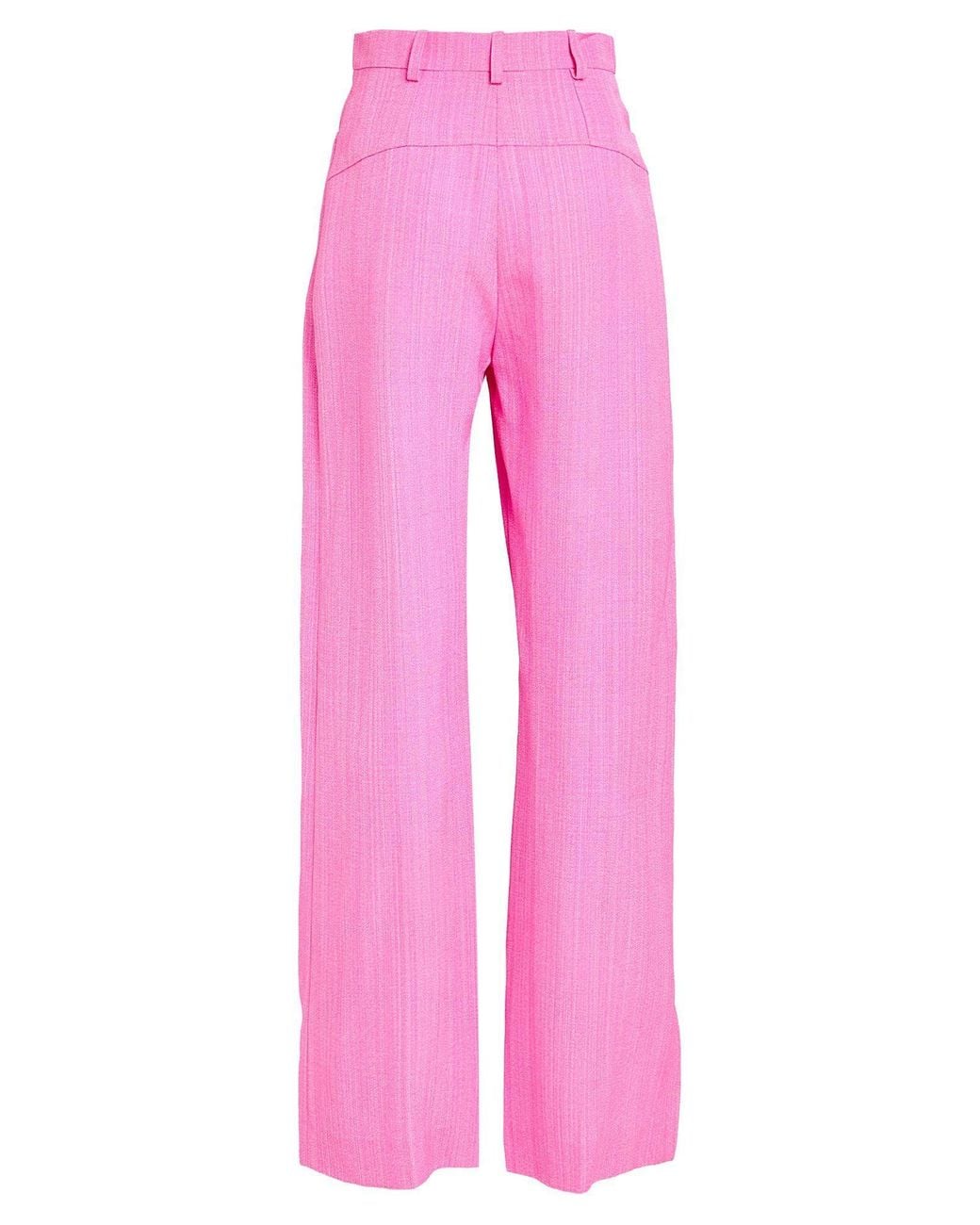 Jacquemus Pink Casual Pants With Belt Loops