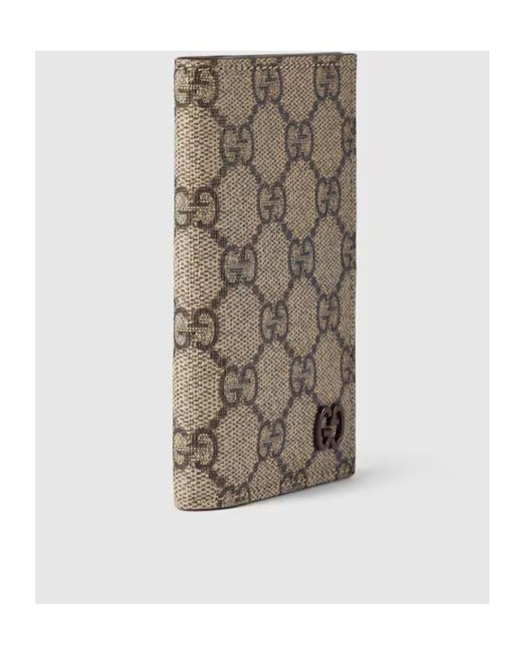 Gucci Gray Monogrammed Bifold Cardholder for men