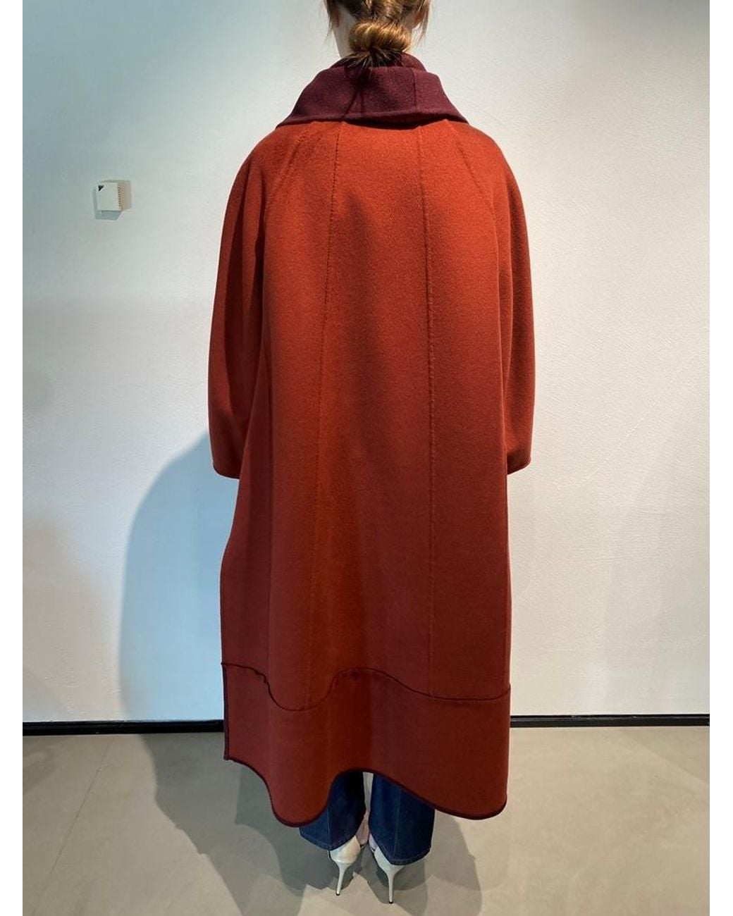 Max Mara Red Long-Sleeved Coat