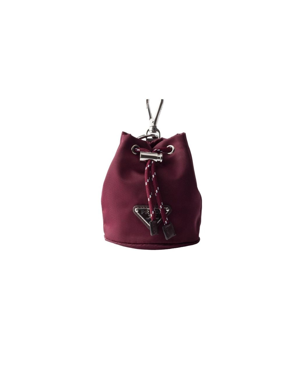 Prada Red Bag-Shape Key Ring for men