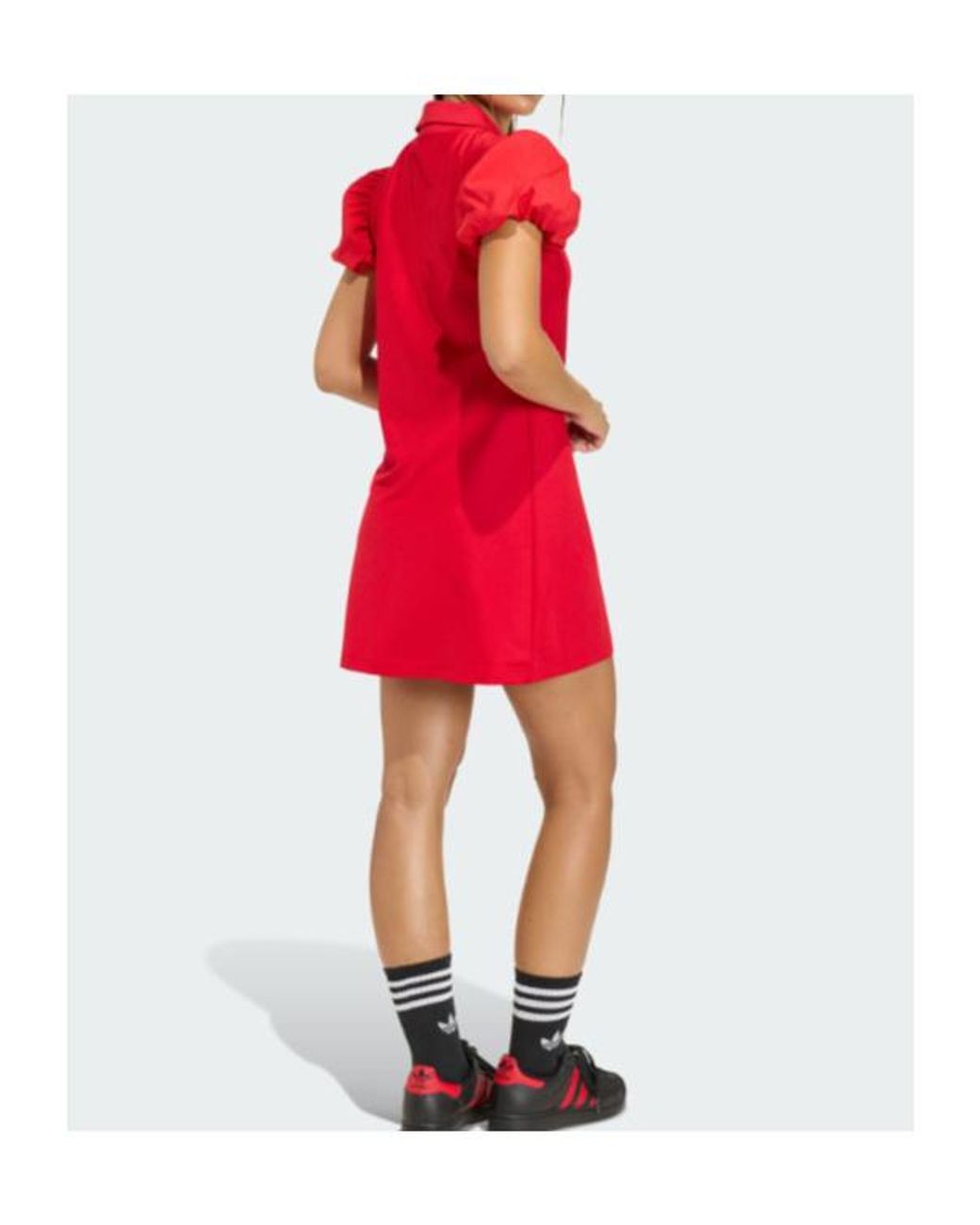 Adidas Originals Red Balloon Sleeves Dress