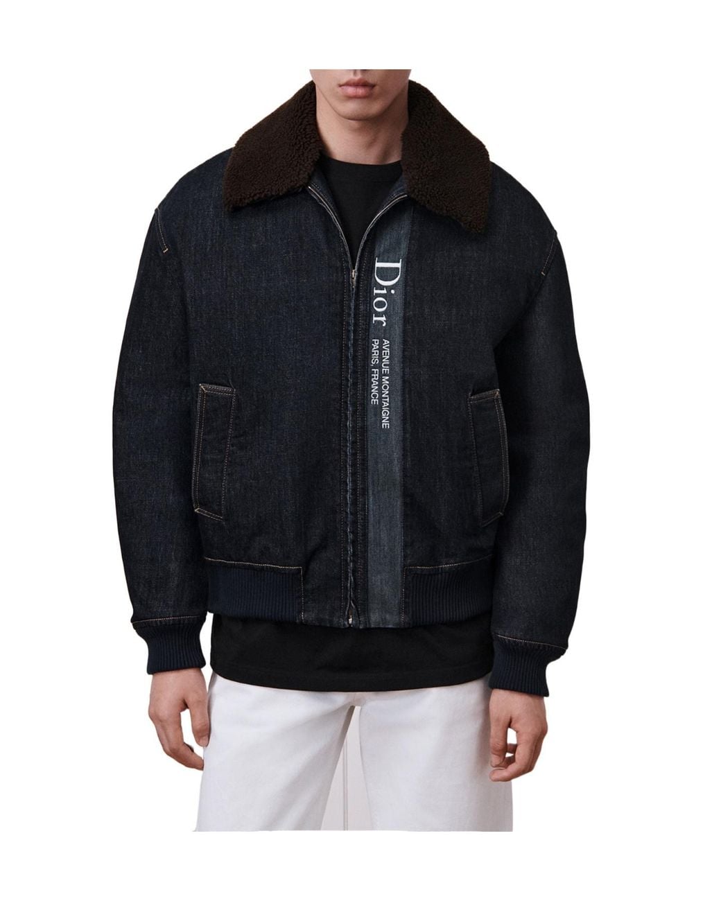 Dior Black Alps Montaigne Jacket for men