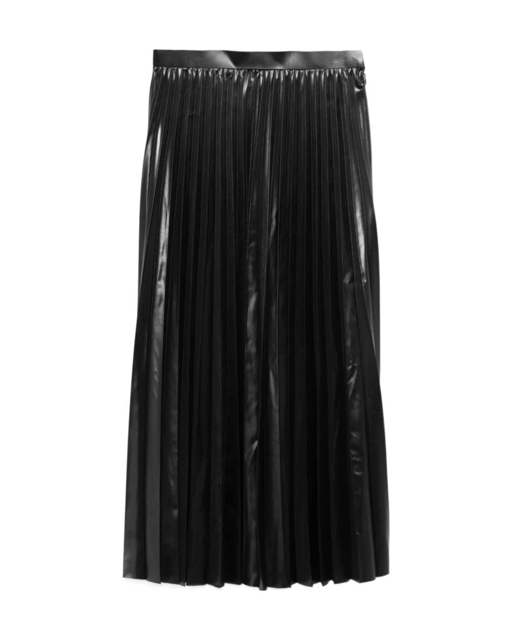 Junya Watanabe Black Pleated Midi Skirt