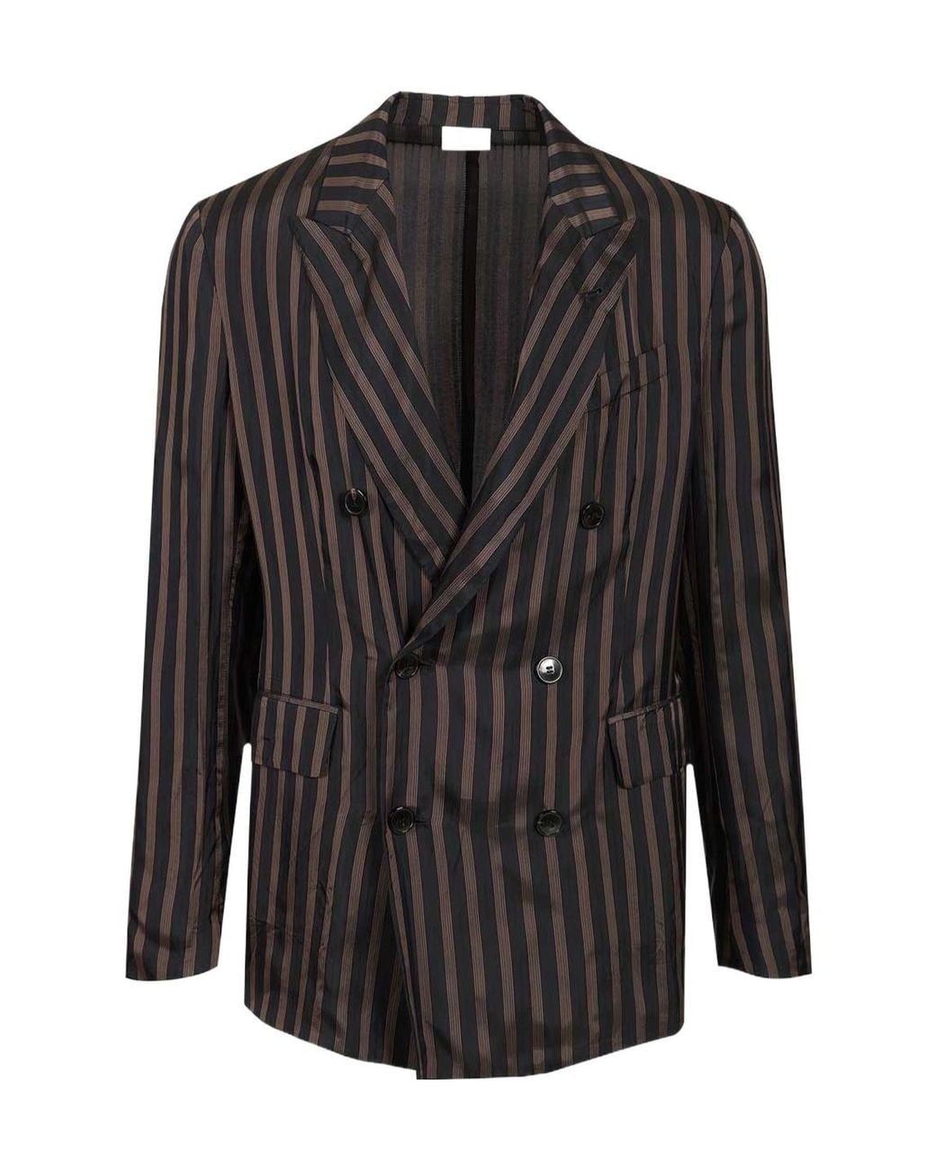 Dries Van Noten Black Unstructured Cupro Blazer for men