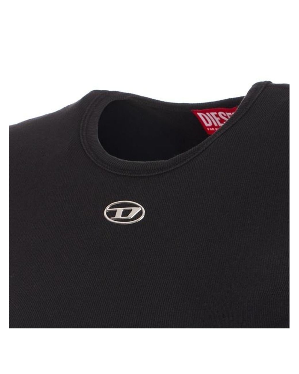 DIESEL Black T-Ele-Long-Od T-Shirt