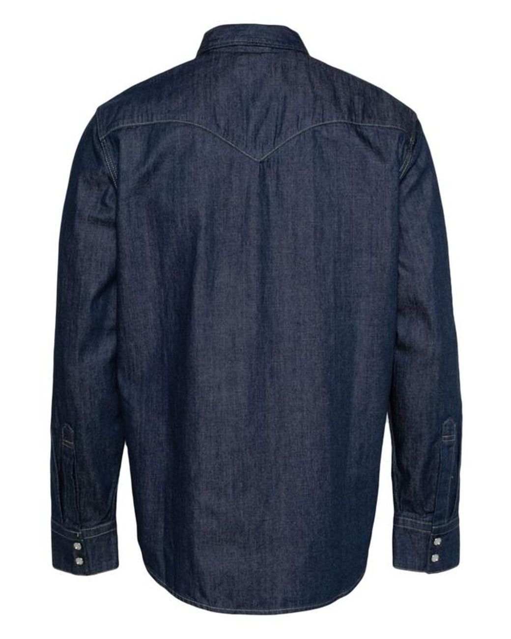 Levi's Blue Barstow Denim Western Shirt for men
