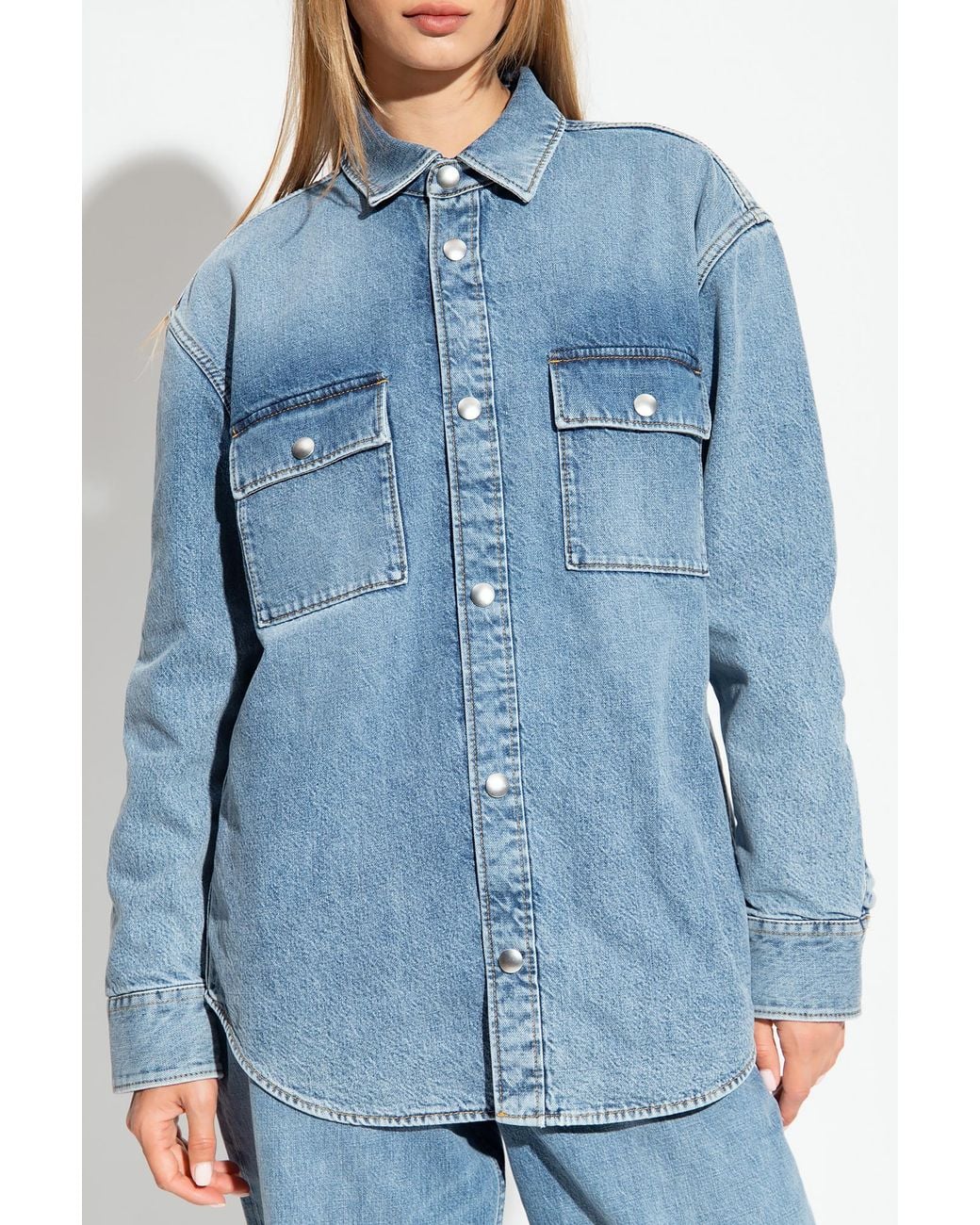 Bottega Veneta Blue Vintage Medium Denim Shirt