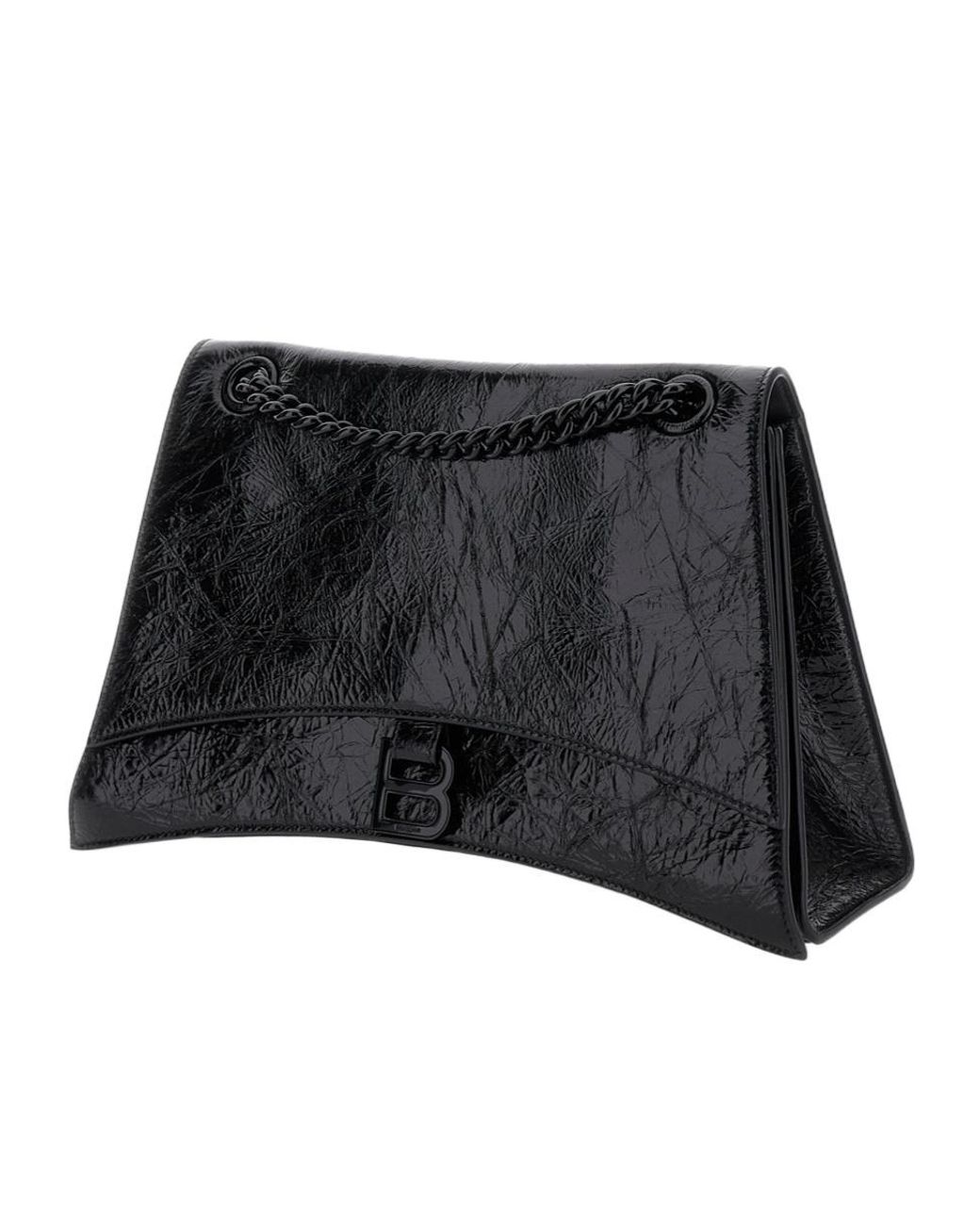 Balenciaga Black Crush Chain Crossbody Bag