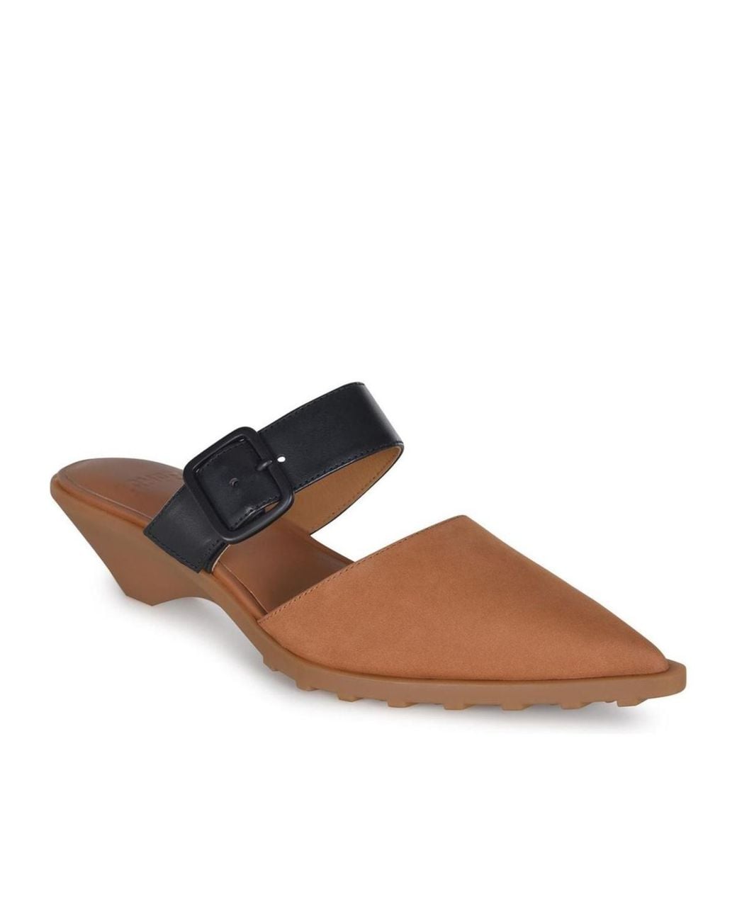 Camper Brown Anita Leather Semi-Open Shoes
