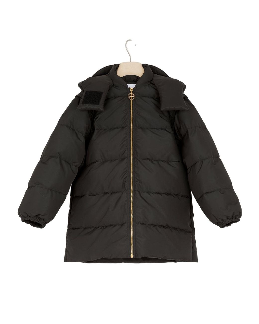 Patou Black Zip-Up Hooded Jacket