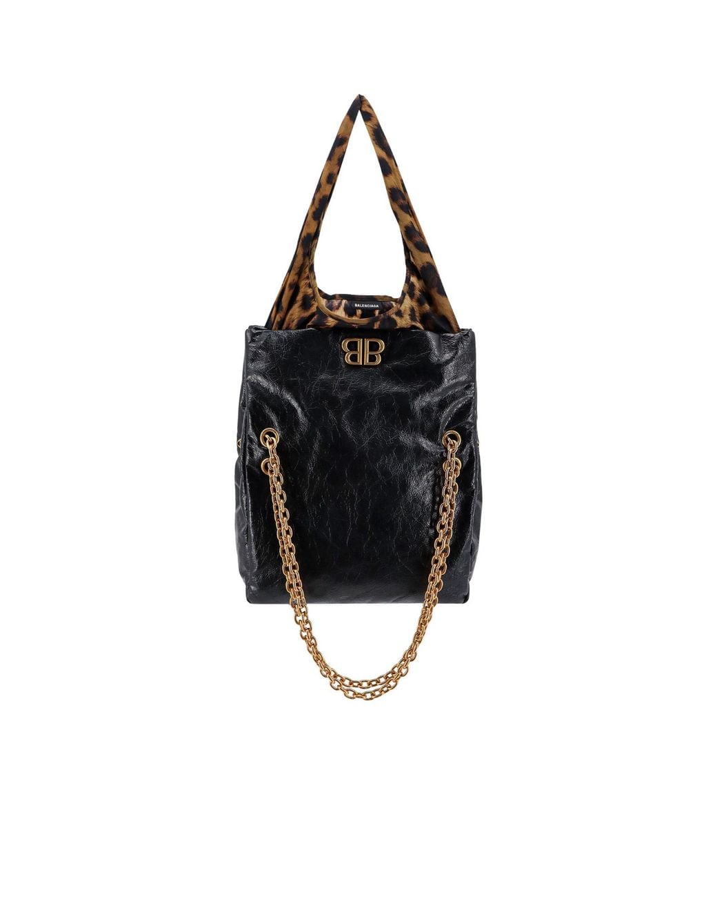 Balenciaga Black Monaco Chain Small Shoulder Bag