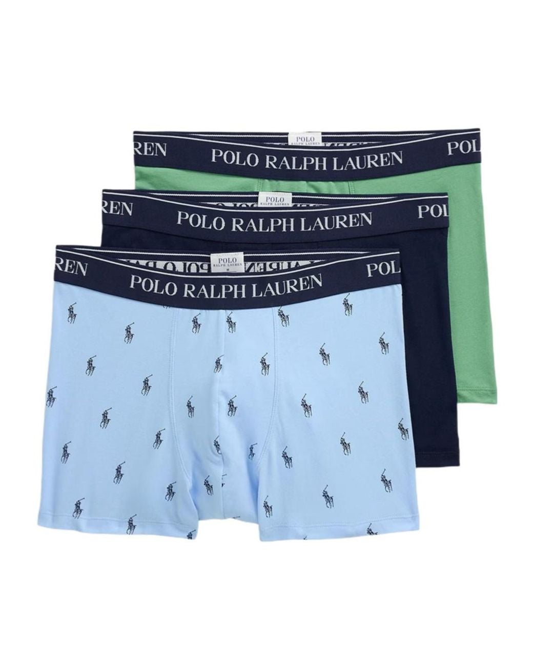 Ralph Lauren Stretch Boxer Briefs 3-Pack in Blue for Men | Lyst
