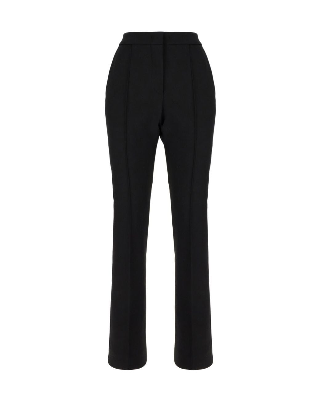 Sportmax Black Pleated Casual Pants