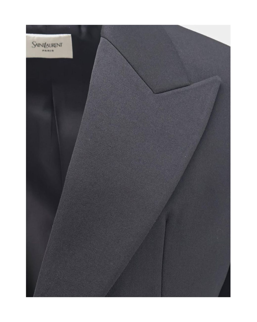 Saint Laurent Black Single-Breasted Long-Sleeved Jacket for men