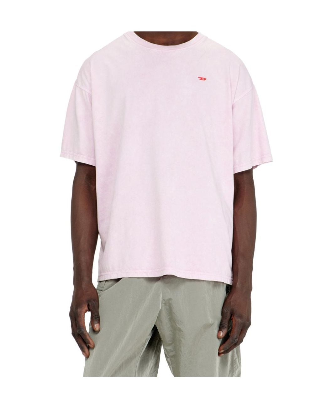 DIESEL Pink T-Boxt Aa 14 Logo T-Shirt for men