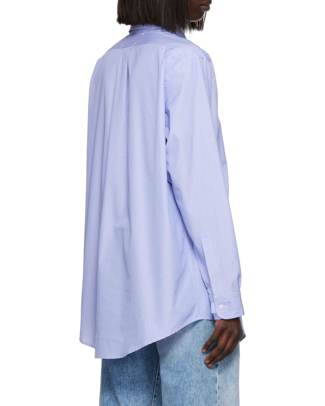 Maison Margiela White Long-Sleeved Buttoned Shirt