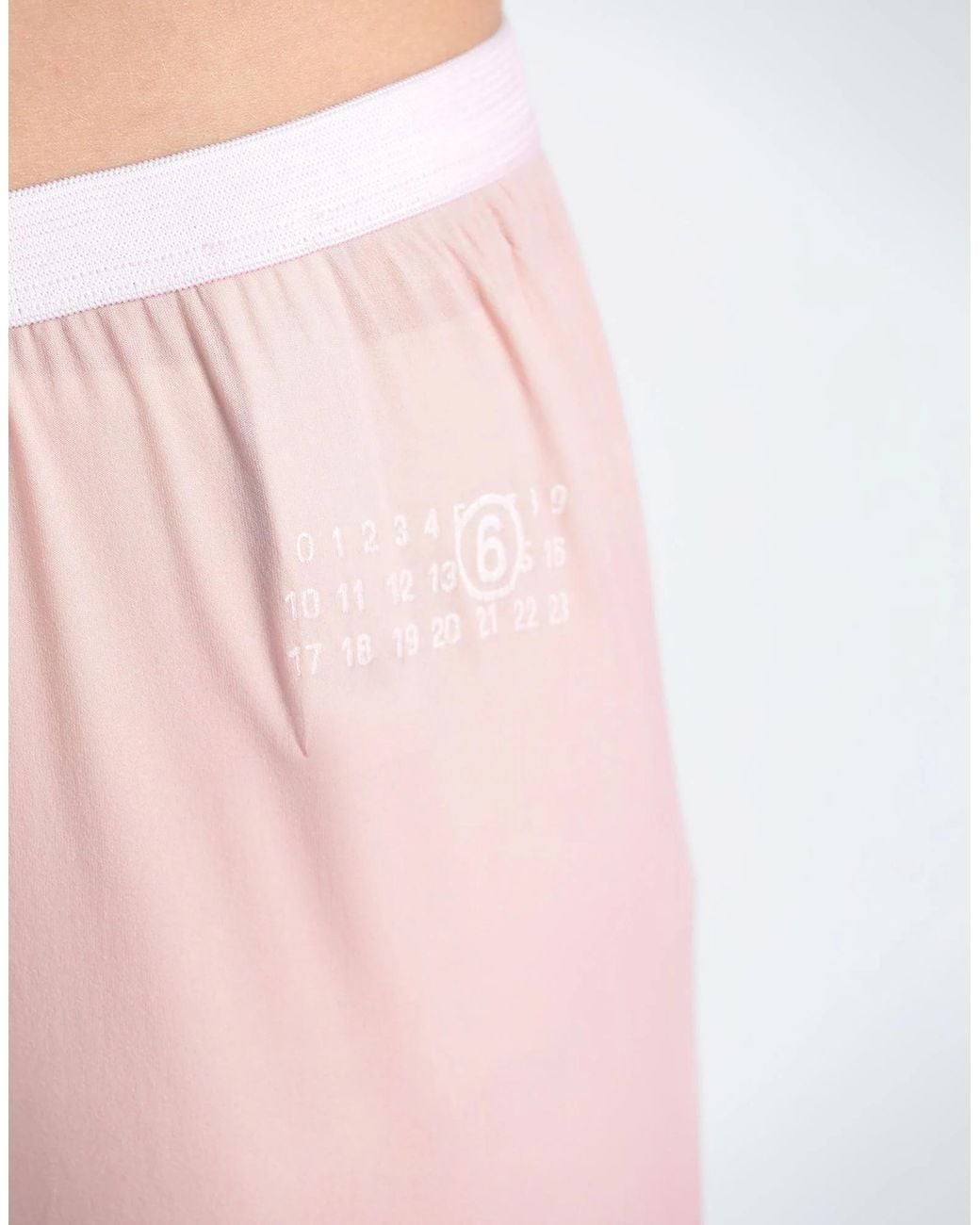 MM6 by Maison Margiela Pink Stretchy Fabric Leggings