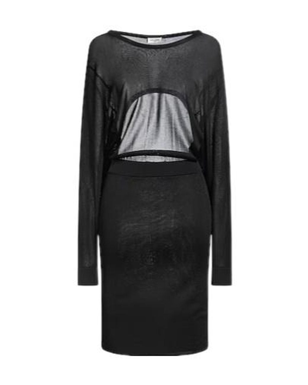 Saint Laurent Black Sheath Dresses
